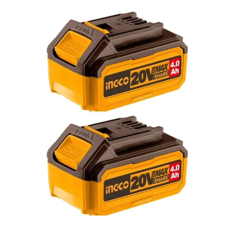INGCO 20V 2PCS 4.0AH BATTERY VALUE PACK COSLI240312