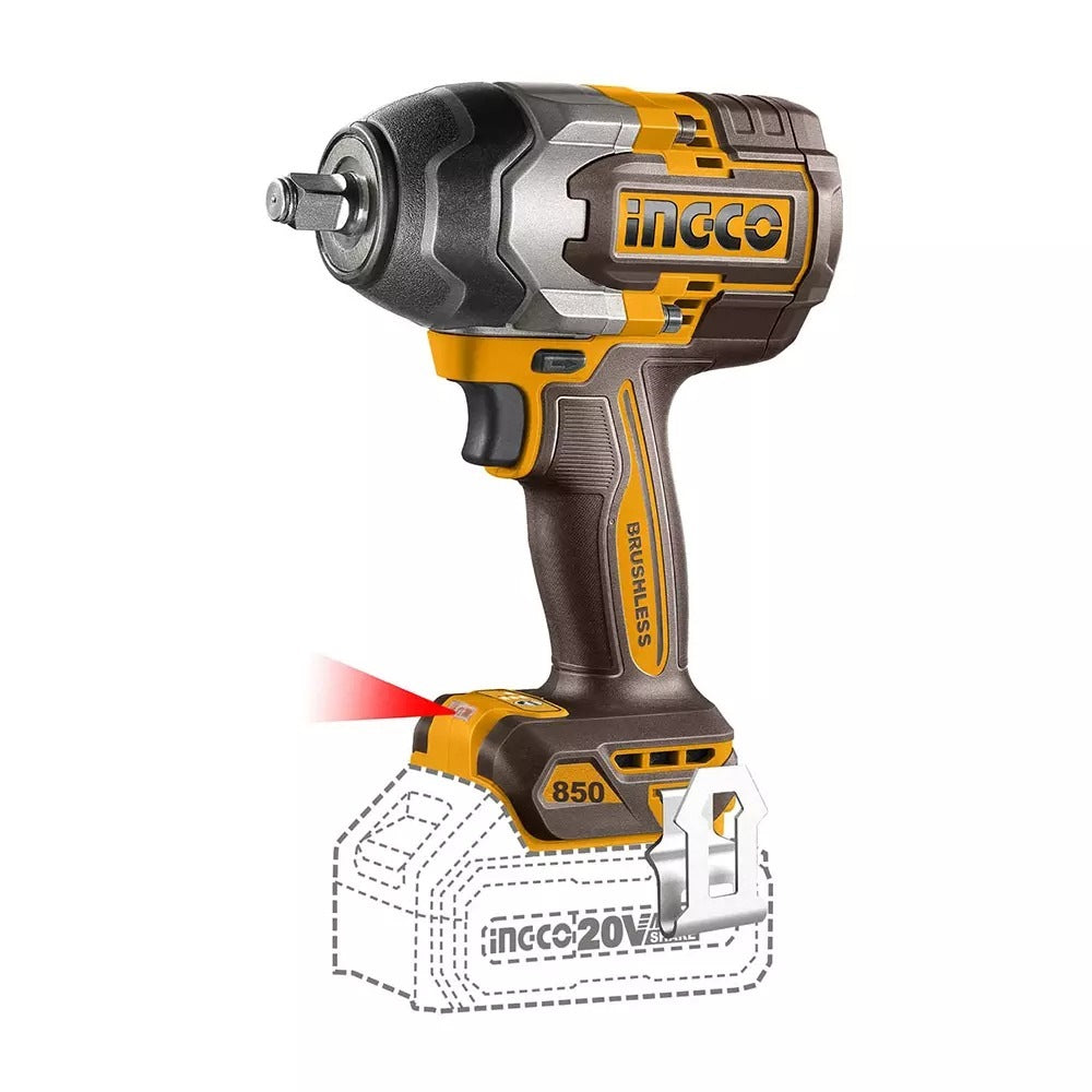INGCO 20V POLISHER,IMPACT WRENCH+PRESSURE WASHER COMBO 2X4.0AH COSLI250184 Secondary image