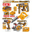 INGCO 4PC 66NM IMPACT DRILL+CIRCULAR SAW+ROTARY HAMMER+BLOWER COSLI250695