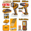 INGCO 3PC 66NM IMP DRILL+2000LUM LAMP+100M LASER DISTANCER COMBO COSLI250885