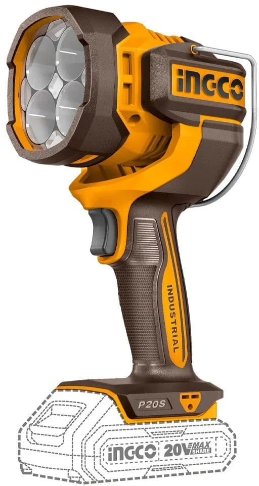INGCO 3PC 66NM IMP DRILL+2000LUM LAMP+100M LASER DISTANCER COMBO COSLI250885