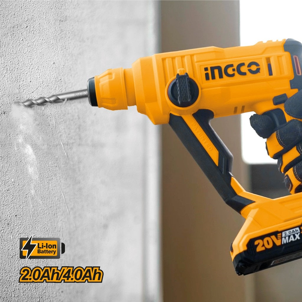 INGCO 20V LI-ION ROTARY HAMMER CRHLI1601 (BARE UNIT)
