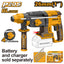 INGCO 20V LI-ION BRUSHLESS ROTARY HAMMER 26MMØ CRHLI20228 (BARE UNIT)