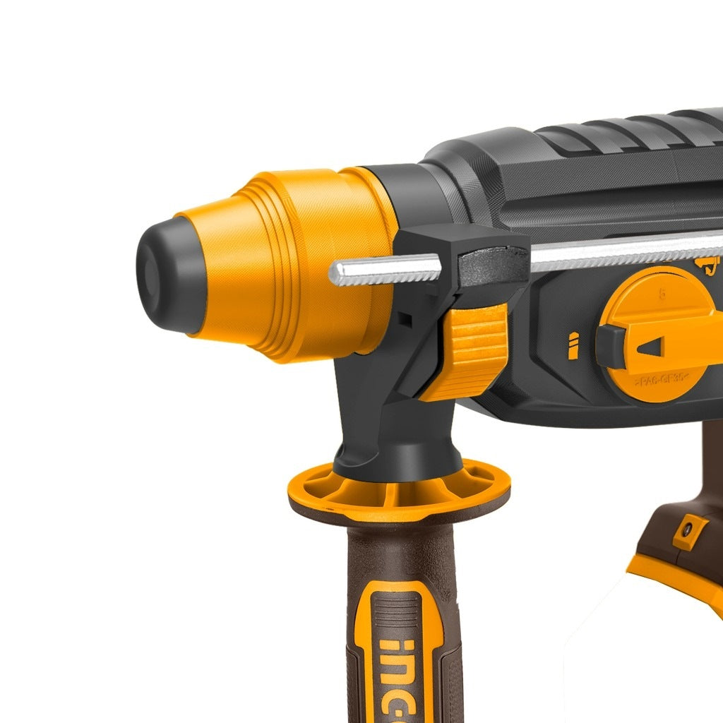 INGCO 20V LI-ION BRUSHLESS ROTARY HAMMER 26MMØ CRHLI20228 (BARE UNIT)