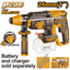 INGCO 20V LI-ION BL ROTARY HAMMER 26MMØ W4 BITS CRHLI20268 (BARE UNIT)