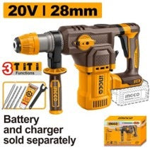 INGCO 20V LI-ION BL ROTARY HAMMER 28MMØ CRHLI20286 (BARE UNIT) Main image