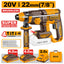 INGCO 20V LI-ION BL 4-MODE ROTARY HAMMER 22MMØ 2X4.0AH "TABLESS"CRHLI222085