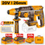 INGCO 20V BL 4-MODE ROTARY HAMMER 26MMØ 2X4.0+CASE CRHLI262085
