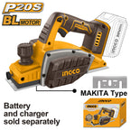 INGCO 20V CORDLESS PLANER 82MM CRLI20401 (BARE UNIT)
