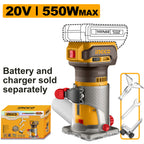INGCO 20V BL TRIMMER (1/4"&6MM) CRLI3403 (BARE UNIT)