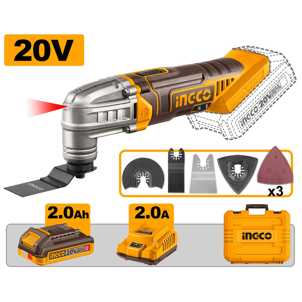 INGCO 20V 1X2.0AH MULTI-TOOL CMLI20228