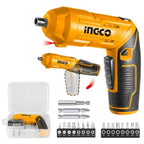 INGCO 4V LI-ION CORDLESS SCREWDRIVER WITH 18 BITS & MAG.HOLDER CSDLI0442 (NO USB CHARGER)