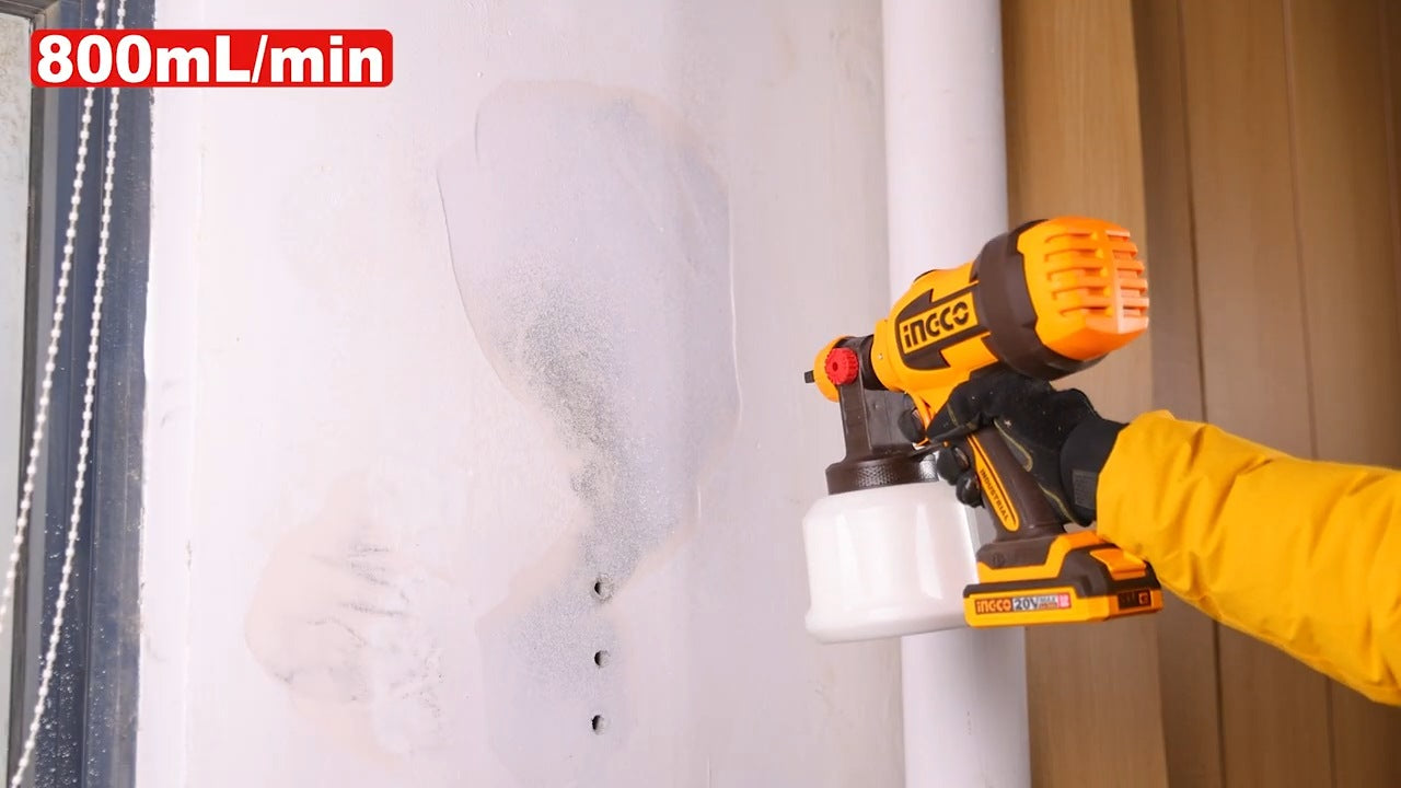 INGCO 20V LI-ION CORDLESS SPRAY GUN 1X2.0 AH + CHARGER CSGLI20042 Secondary image