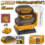 INGCO 20V BL SHEET SANDER 110X100MM 1X2.0AH & CHARGER CSHSLI20241