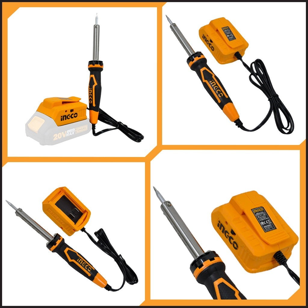 INGCO 20V LI-ION SOLDERING IRON 40W CSILI2001 (BARE UNIT)