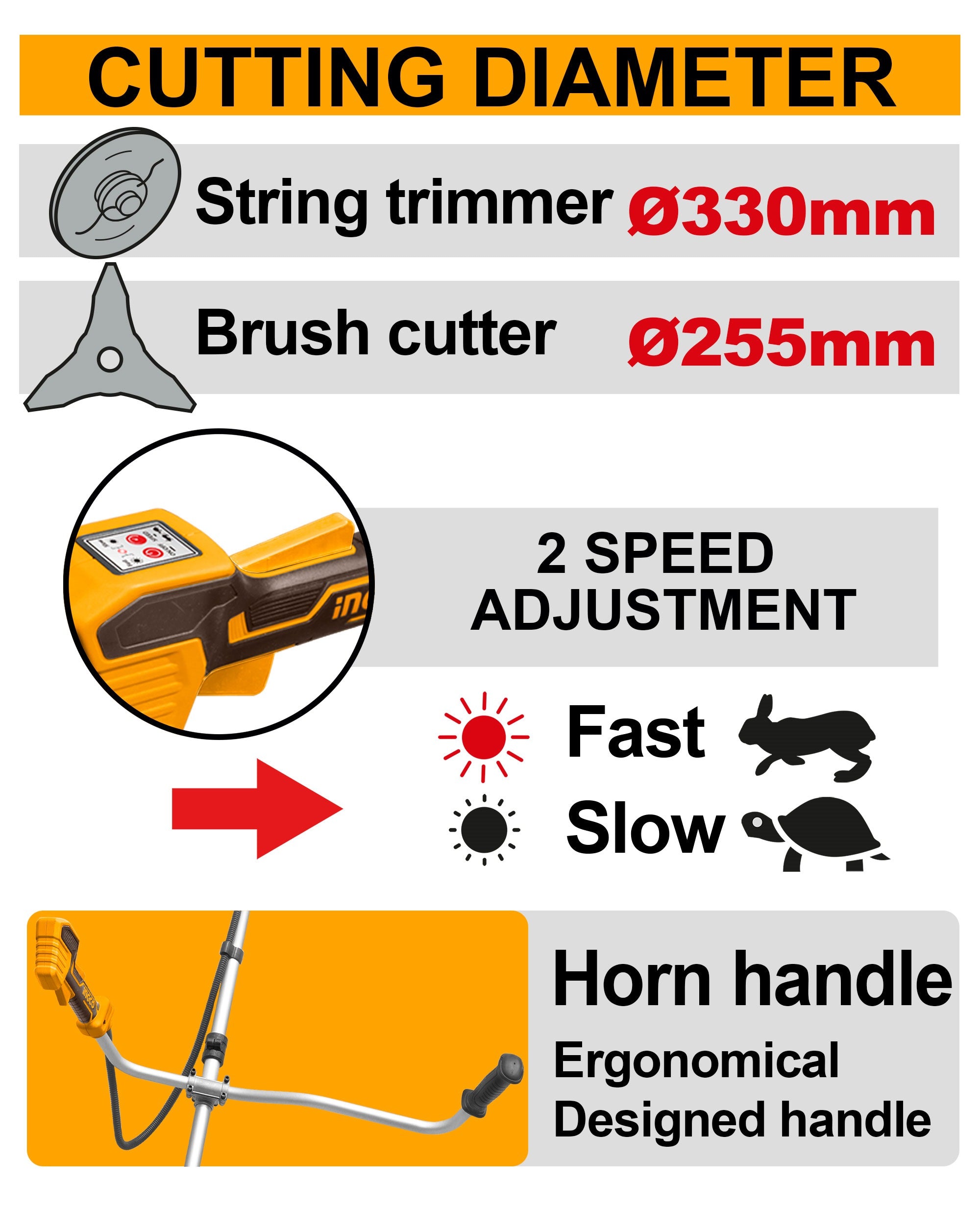 INGCO 20VX2 (40V) STRING TRIMMER & BUSH CUTTER CSTLI20018 (BARE UNIT) Secondary image