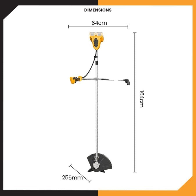 INGCO 40V(2X20V) STRING TRIMMER & BUSH CUTTER 2X4.0AH & CHARGER CSTLI202522