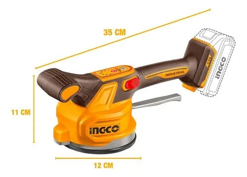 INGCO 20V TILE VIBRATION MACHINE1X2.0AH CHARGER KNEE PADS+BOX CTVLI20015