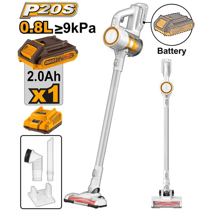 INGCO 1X2.0AH 20V LI-ION CYCLONE VACUUM CLEANER CVLI2006 Main image