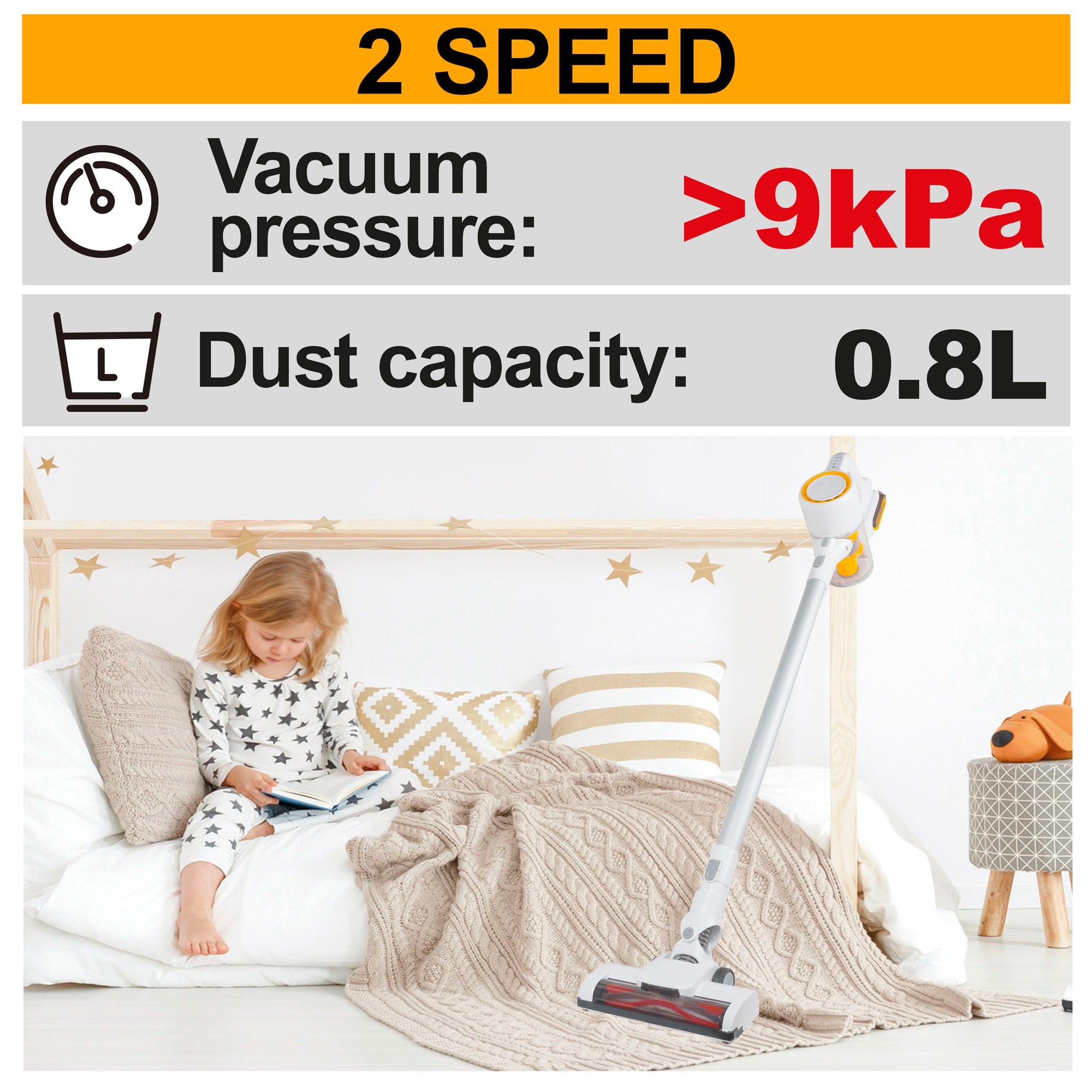 INGCO 1X2.0AH 20V LI-ION CYCLONE VACUUM CLEANER CVLI2006 Secondary image