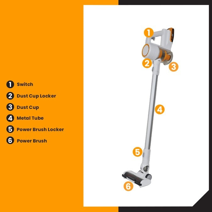 INGCO 1X2.0AH 20V LI-ION CYCLONE VACUUM CLEANER CVLI2006
