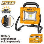 INGCO 20V LI-ION WORK LAMP 20W 1800 LUMENS CWLI2025 (BARE UNIT)