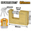 INGCO HEAVY DUTY 80M BRASS BLOCK PADLOCK DBBPL0802