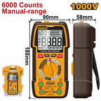 INGCO DIGITAL MULTIMETER 1000V 6000 COUNT MANUAL RANGED DM310002