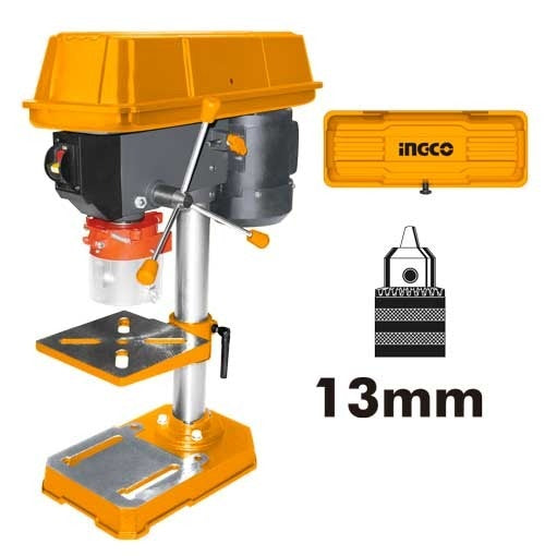 INGCO BENCH DRILL MACHINE 13MM CHUCK 350W, 595MM HEIGHT DP133505