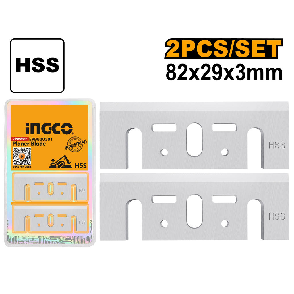 INGCO HSS PLANNER BLADE 82MM EPB820301