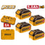 INGCO 20V POWER SOURCE KIT 4X 5.0AH+8A DUAL PORT CHARGER & CASE FBCLI20285