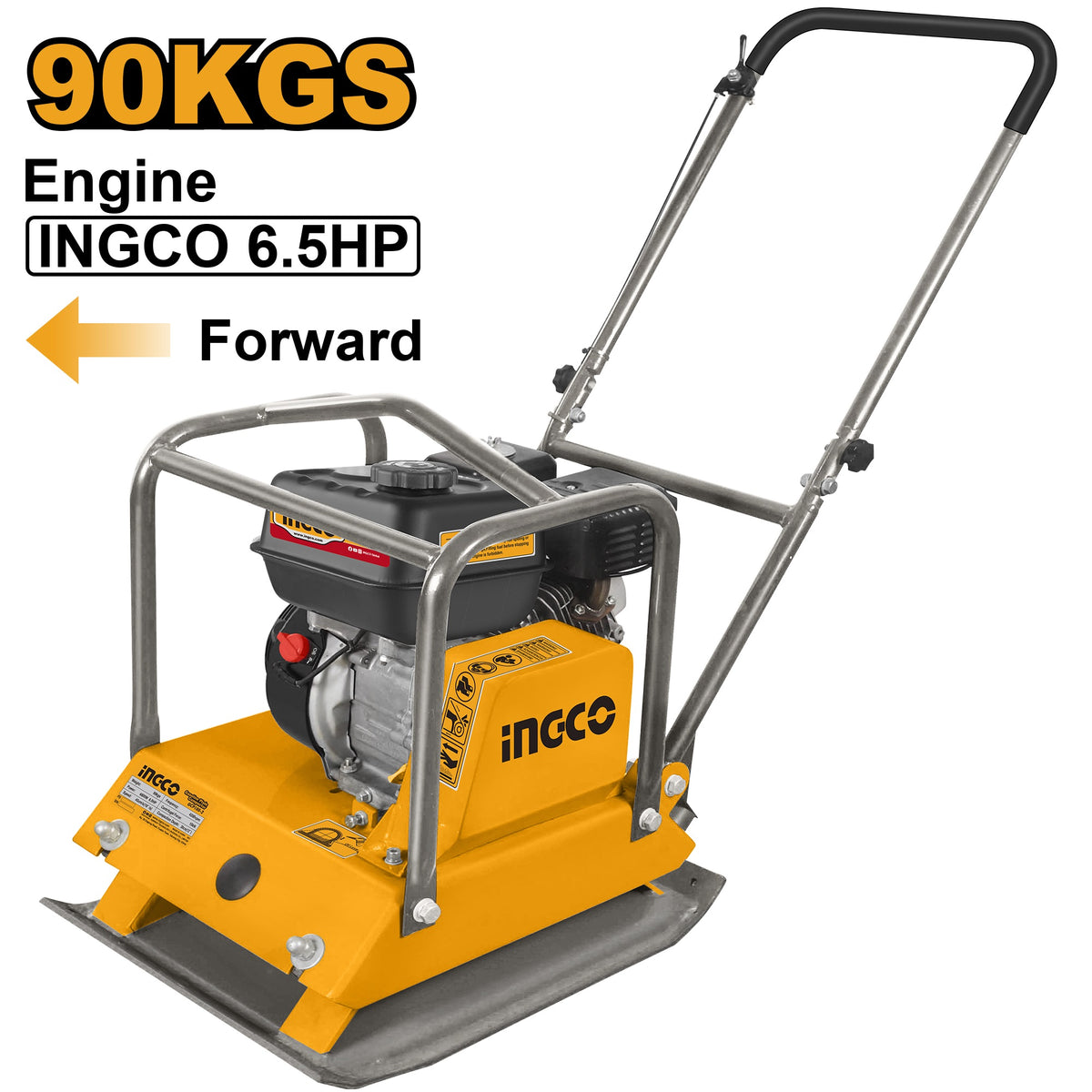 INGCO 5.5HP GASOLINE ENGINE 90KG COMPACTOR GCP100-2 Main image