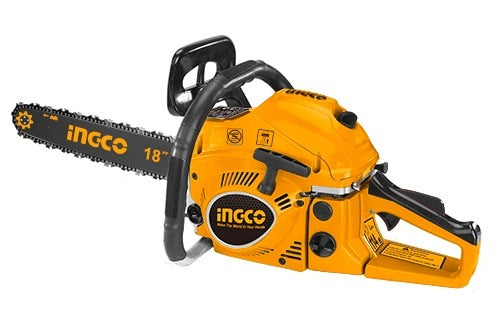 INGCO GASOLINE CHAIN SAW 18" 450MM OUTPUT 1800W GCS5451811