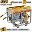 INGCO DIESEL GENERATOR ELECTRIC START, MAX 5KW RATED 4.5KW GED50001