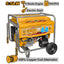 INGCO GASOLINE GENERATOR MAX 5500W RATED 5000W GE55003
