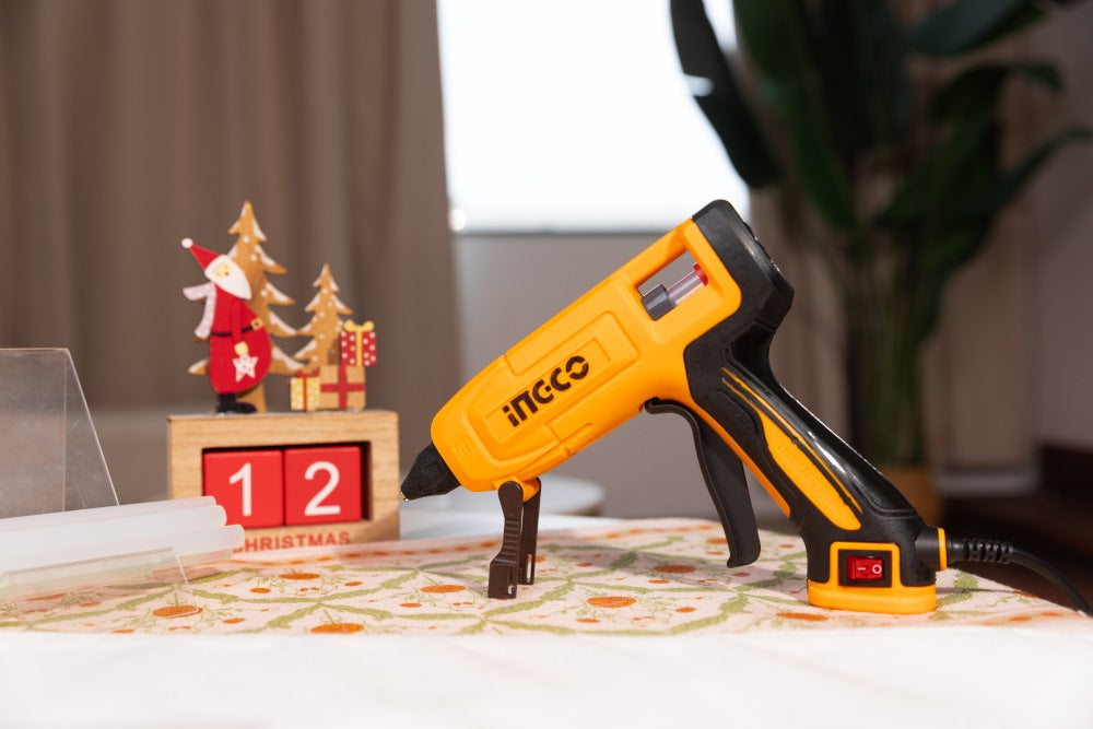 INGCO ELECTRIC GLUE GUN 45W-MAX250W WITH 8PCS150MM GLUE STICK GG408