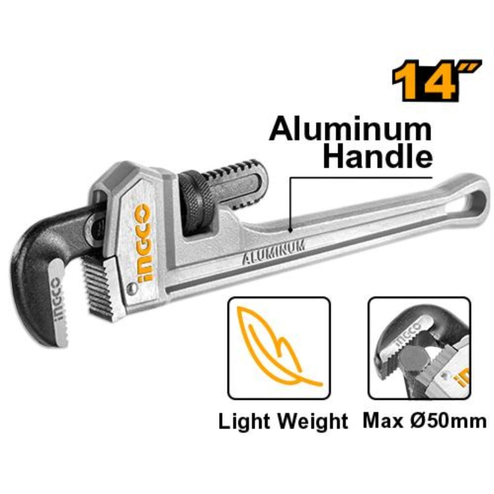 INGCO INDUSTRIAL ALUMINUM PIPE WRENCH