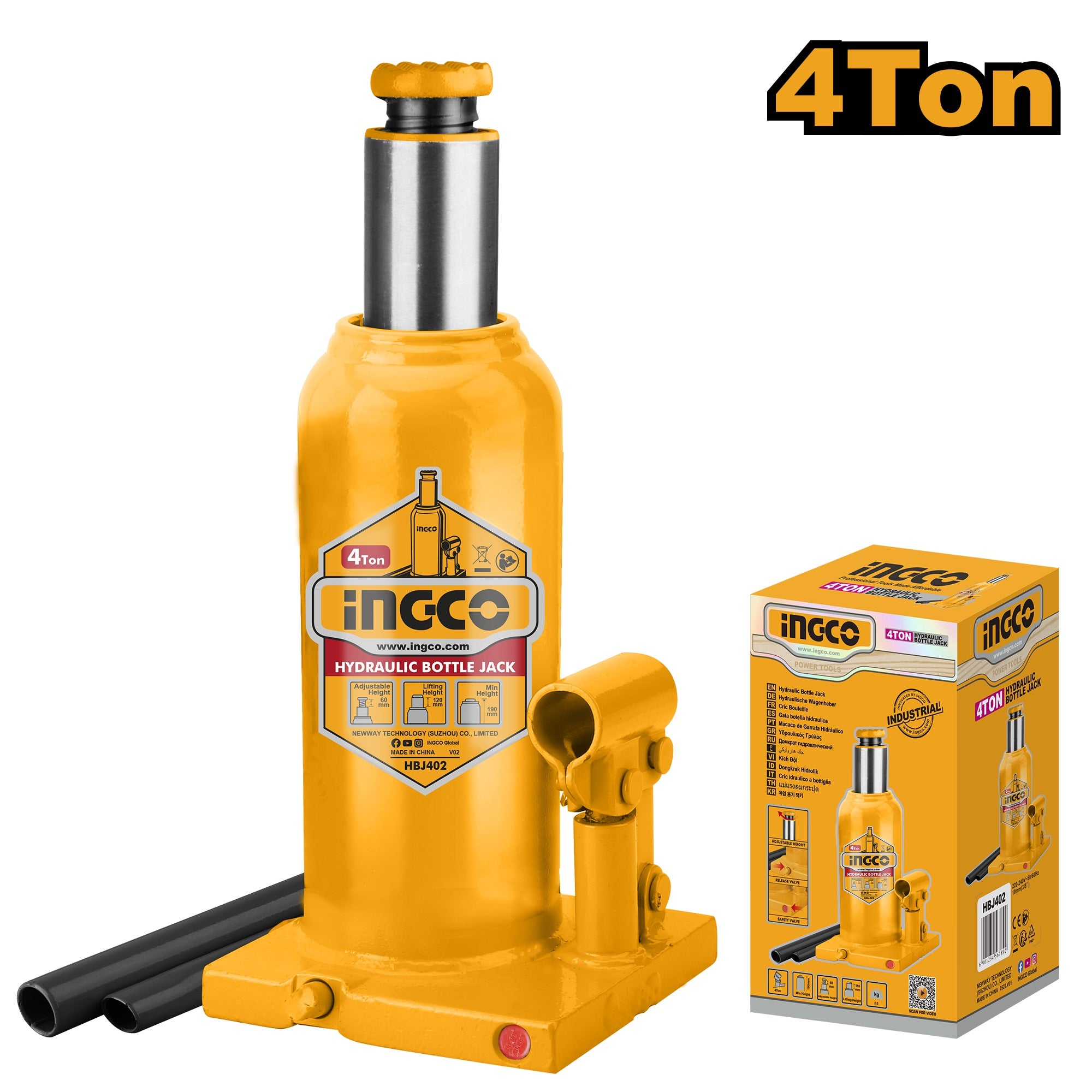 INGCO INDUSTRIAL HYDRAULIC BOTTLE JACK Secondary image