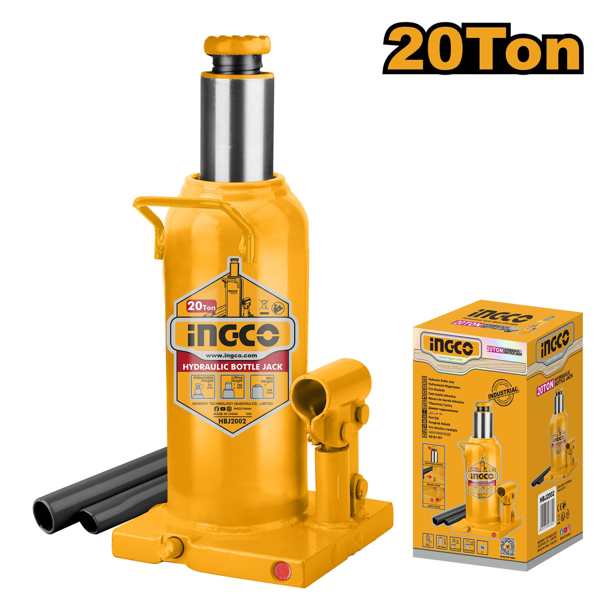 INGCO INDUSTRIAL HYDRAULIC BOTTLE JACK