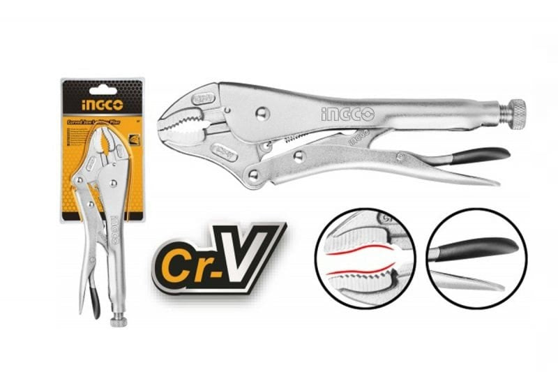 INGCO CR.V CURVED JAW LOCKING PLIER 10" HCJLW0110 Secondary image