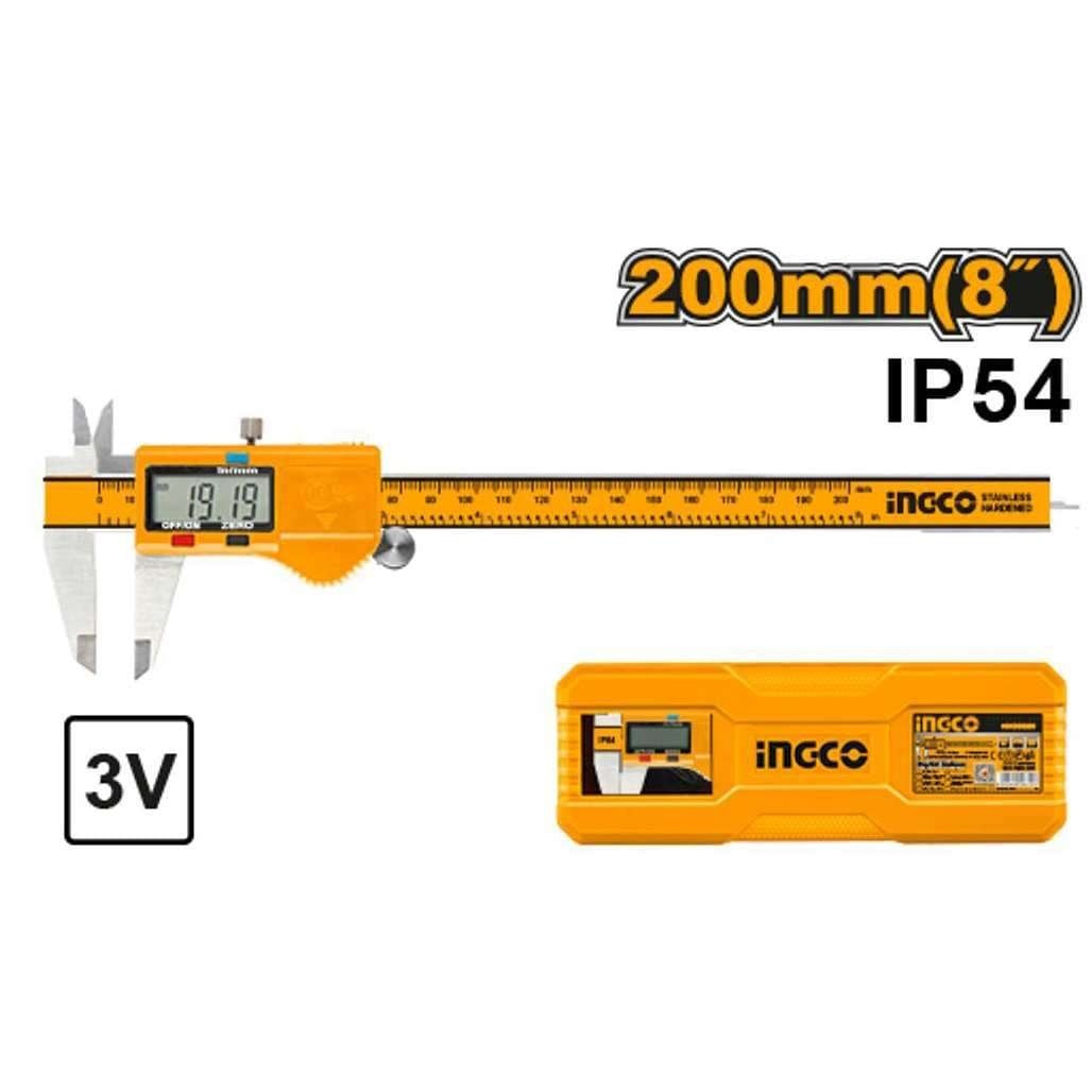 INGCO IP54 DIGITAL CALIPER 0-200MM 0.01MM HDCD28200 Main image