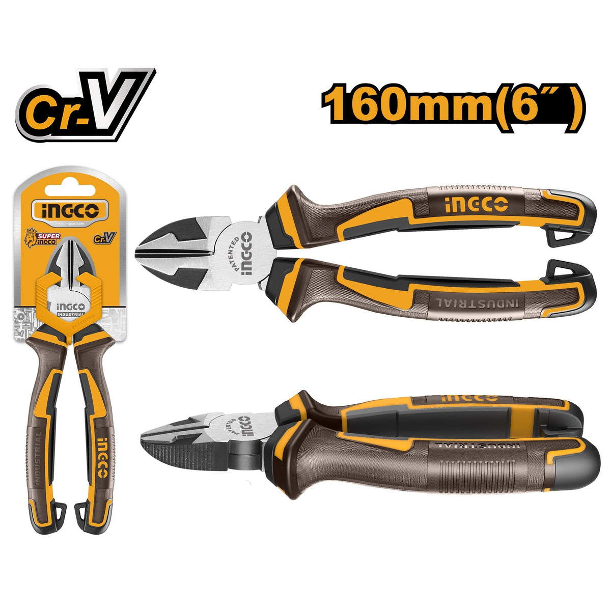 INGCO HD CR.V DIAGONAL CUTTER BLACK POLISHED