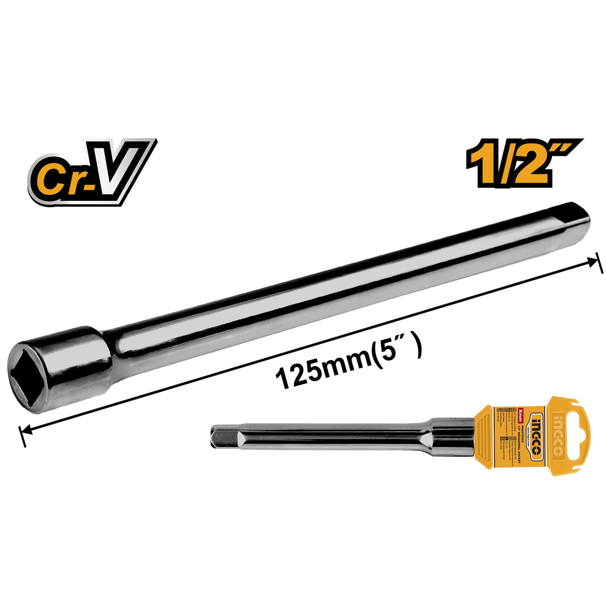 INGCO CR.V 1/2" DR. EXTENSION BAR Main image