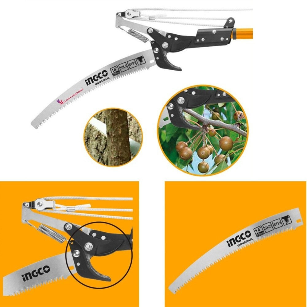 INGCO EXTENDABLE PRUNING CUTTER & POLE SAW MAX. HEIGHT 2.80M HEPS25281
