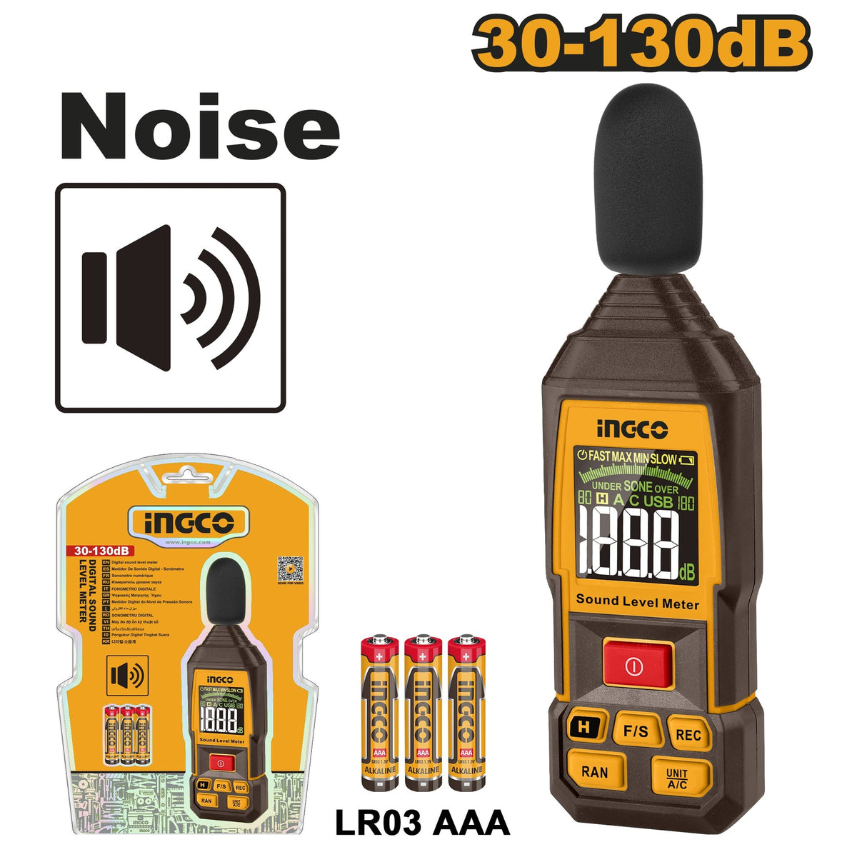 INGCO DIGITAL SOUND LEVEL (DECIBEL) METER HETSL31 Main image