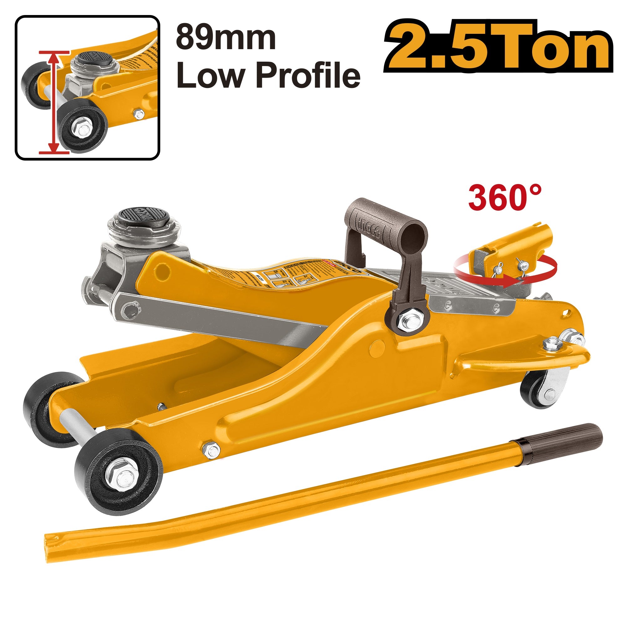 INGCO INDUSTRIAL HYDRAULIC FLOOR JACK Secondary image