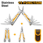 INGCO FOLDABLE MULTI-FUNCTION TOOL W/NYLON BELT POUCH HFMFT0115