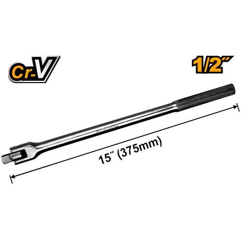 INGCO CR.V 1/2" DR. FLEXIBLE HANDLE 15" 375MM HFXH012151 Main image