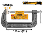 INGCO MALLEABLE CAST IRON G-CLAMP