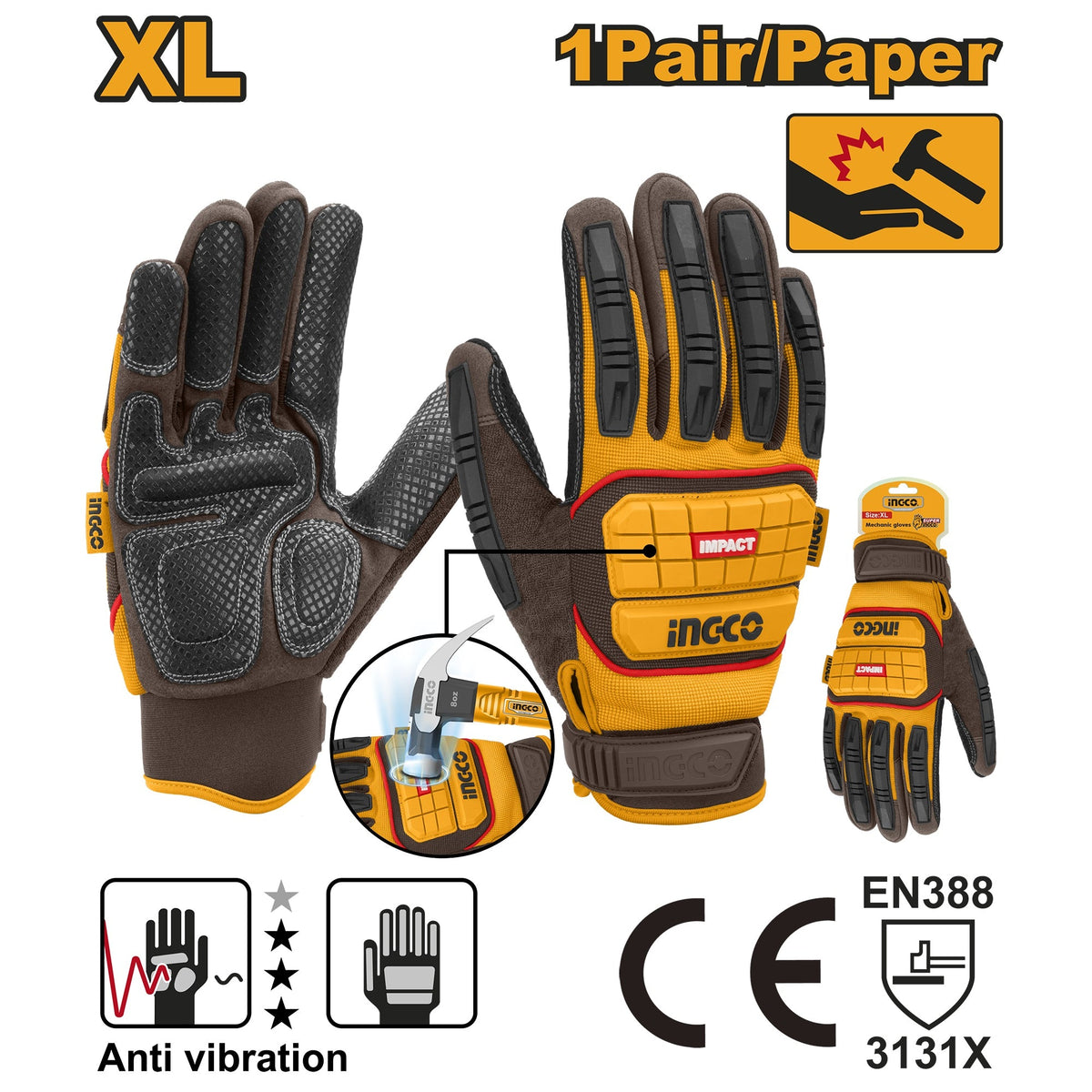 INGCO MECHANIC GLOVE HGMG03-XL